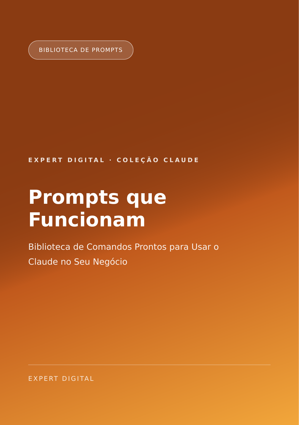 Capa do ebook Prompts que Funcionam: Biblioteca de Comandos para o Claude