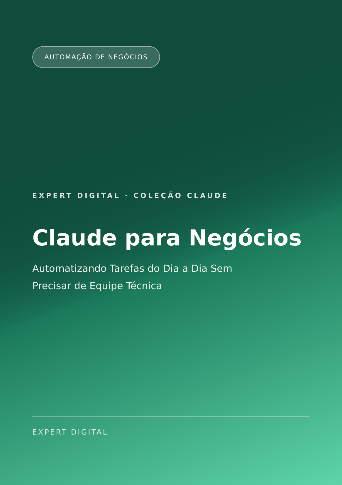 Capa do ebook Claude para Negócios: Automatizando Tarefas do Dia a Dia