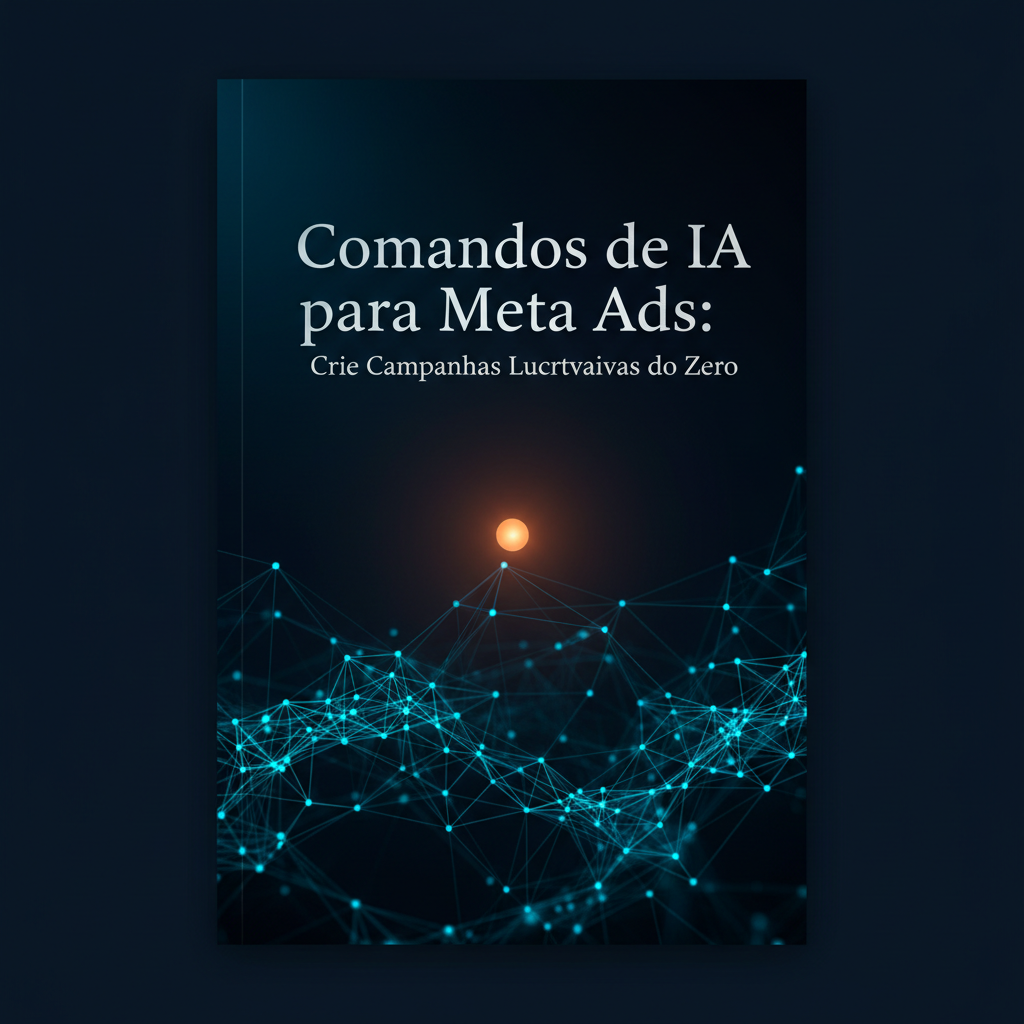 Capa do ebook Comandos de IA para Meta Ads: Crie Campanhas Lucrativas do Zero