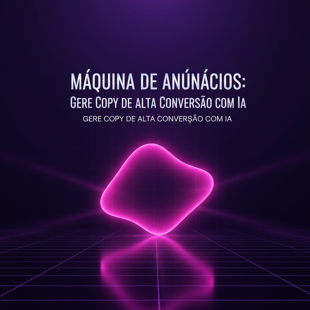 Capa do ebook Máquina de Anúncios: Gere Copy de Alta Conversão com IA