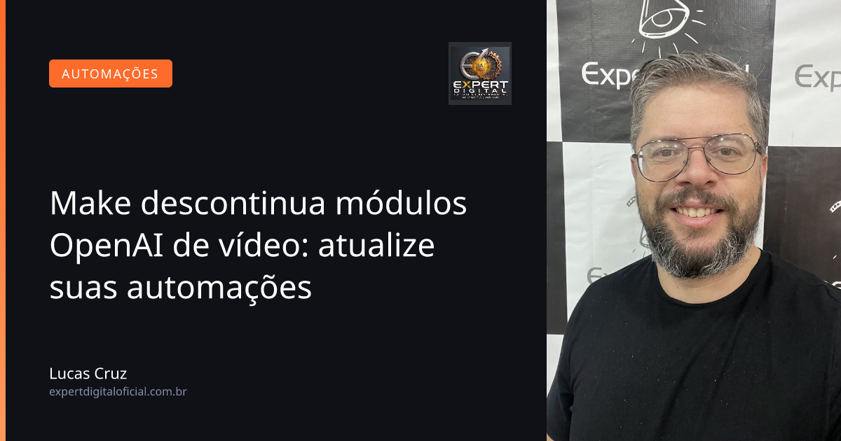 Make descontinua módulos OpenAI de vídeo: atualize suas automações