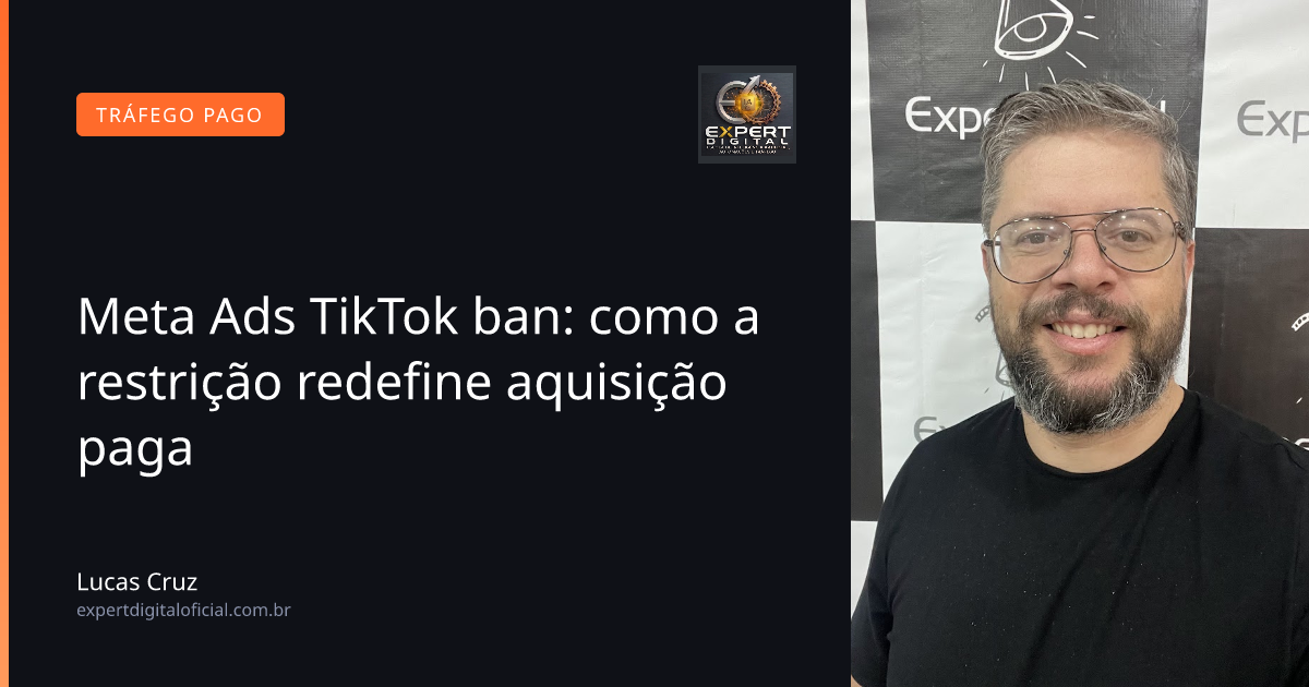 Meta Ads TikTok ban: como a restrição redefine aquisição paga