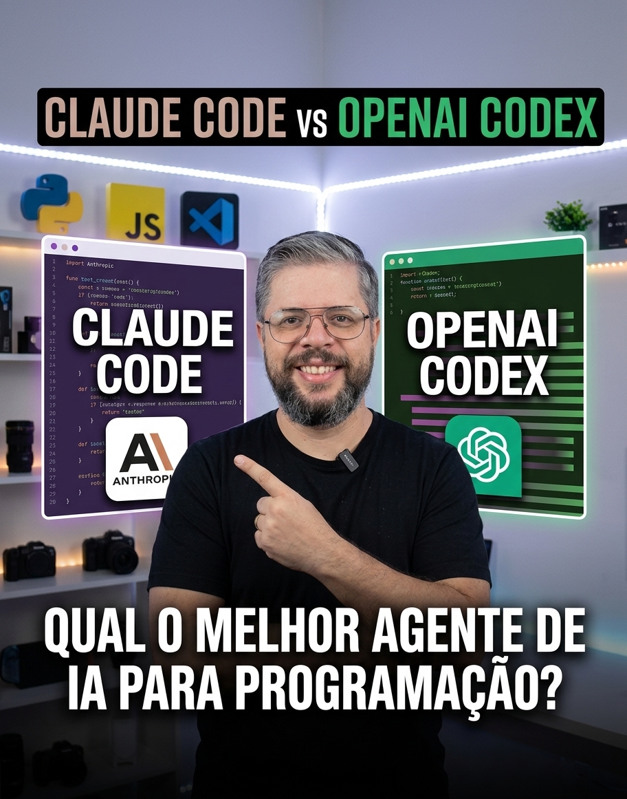 Claude Code vs OpenAI Codex: Qual o Melhor Agente de IA para Programação?