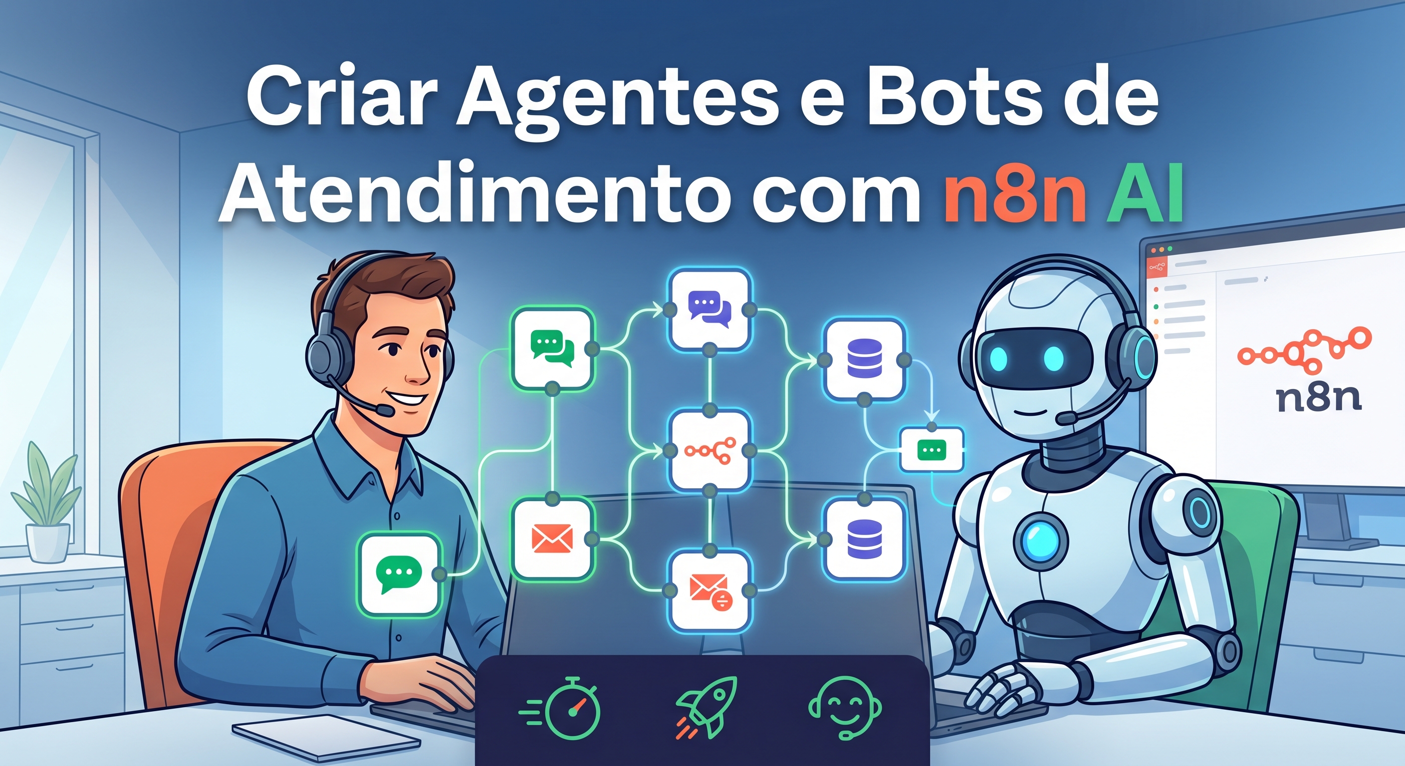 Criar Agentes e Bots de Atendimento com n8n