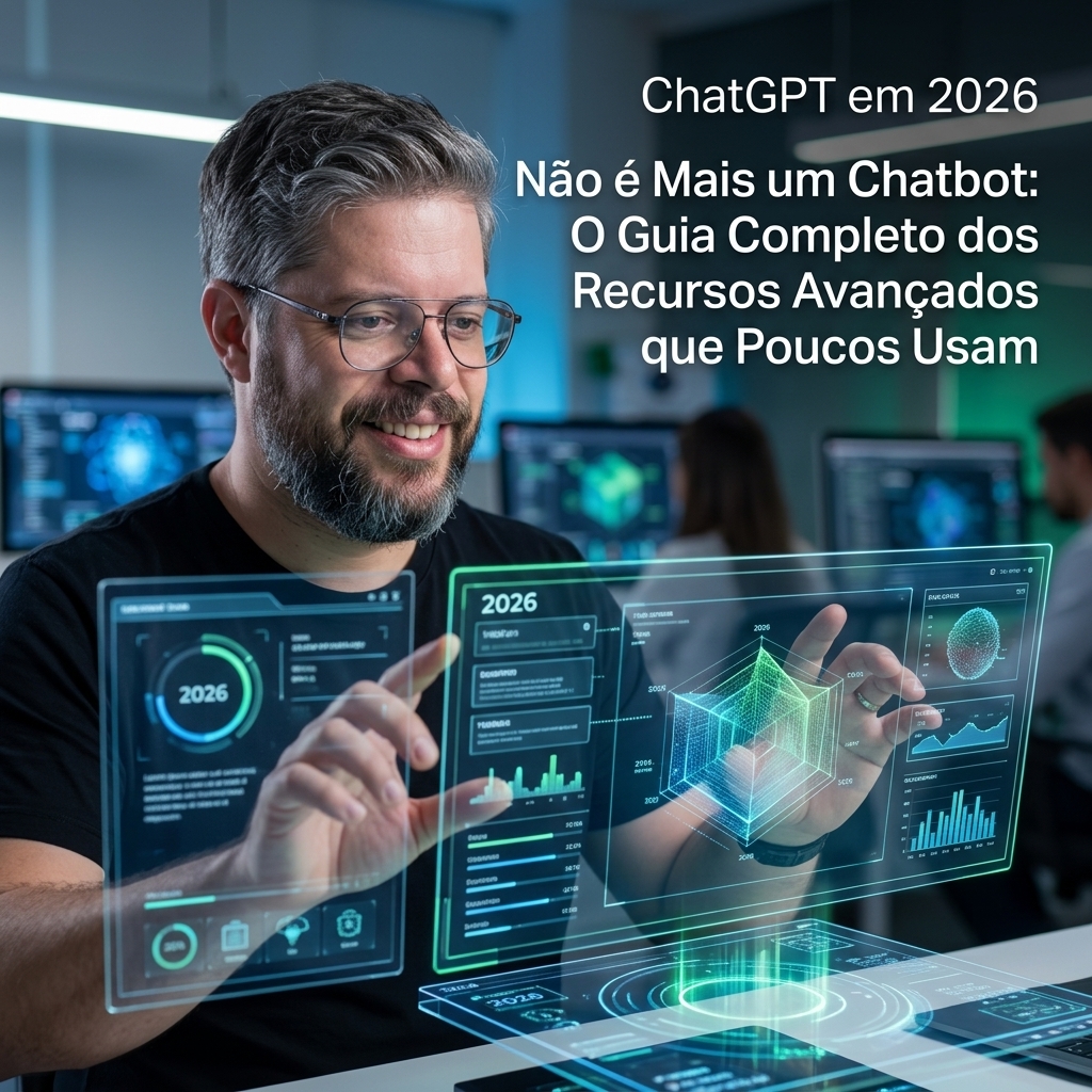 ChatGPT em 2026 Não é Mais um Chatbot: O Guia Completo dos Recursos Avançados que Poucos Usam