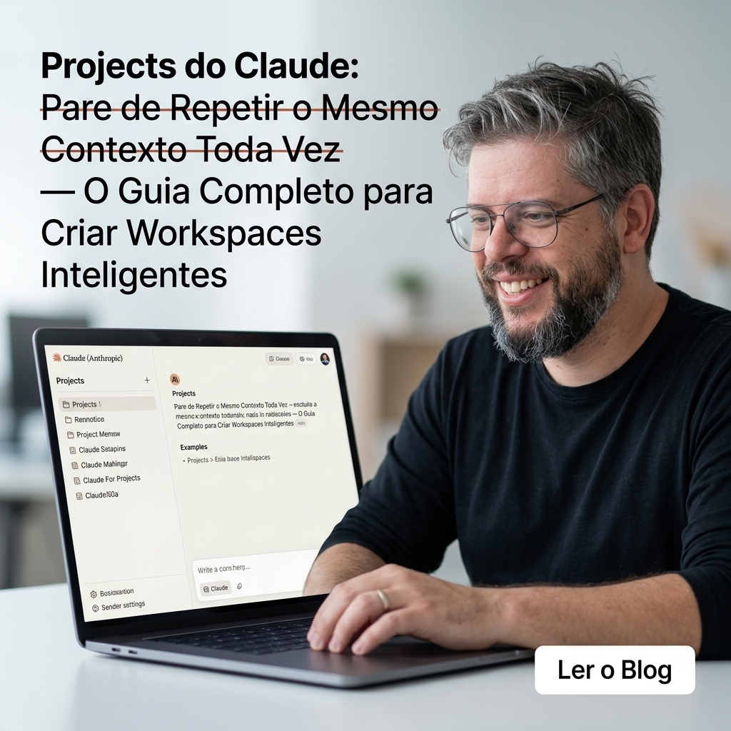 Projects do Claude: Pare de Repetir o Mesmo Contexto Toda Vez — O Guia Completo para Criar Workspaces Inteligentes